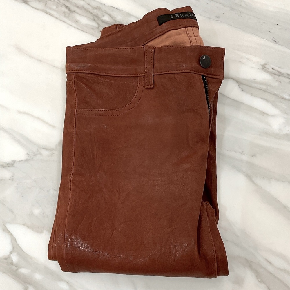 J brand leather pants